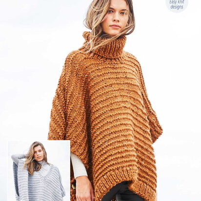 Ponchos in Stylecraft Special XL & Special XL Tweed - 9884 - Downloadable PDF