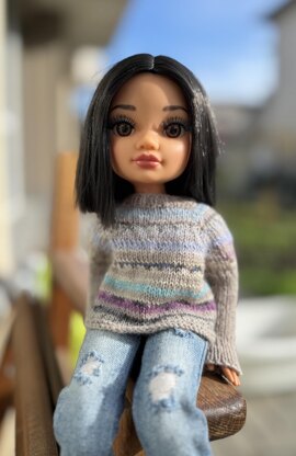 Sweater Striped Party for Ruby Red