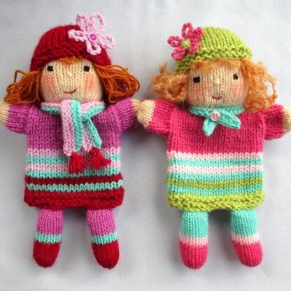 Ruby and Rose - Hand Puppet Dolls