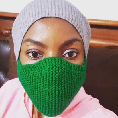 Garter Stitch Face Mask