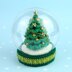Christmas tree snow globe