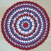 Doily Red White Blue