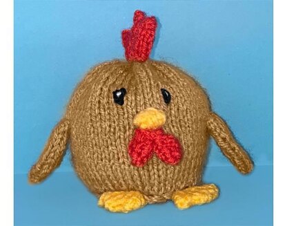 Easter Chubby Hen orange cover /9cm Chicken toy