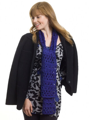 Broomstick Lace Scarf, Stole or Throw in Caron Simply Soft - Downloadable PDF