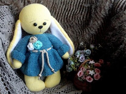 Knitting PATTERN Bunny Rabbit Toy Animal