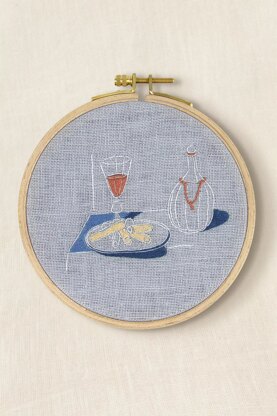 Inspired by the Wafer Dessert, Lubin Baugin, Le Louvre, Intermediate Embroidery Kit