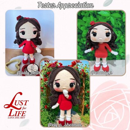 LANA DEL REY Lust for life amigurumi