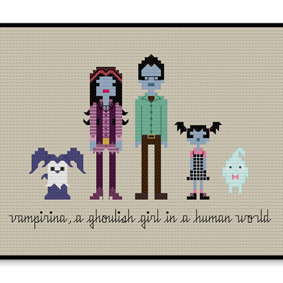 Vampirina - PDF Cross Stitch Pattern