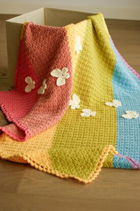 Crochet Rainbow Baby Blanket