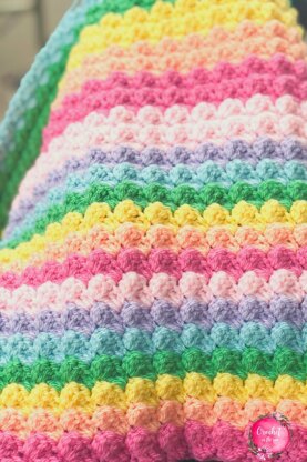 "Brighten My Day" Rainbow blanket