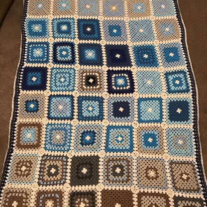 Granny Square Temperature Blanket