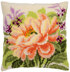 Vervaco Peony Cushion Cross Stitch Kit - 40cm x 40cm