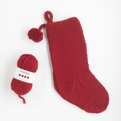 Essential Christmas Stocking - Free Knitting Pattern for Christmas in Paintbox Yarns Simply Super Chunky