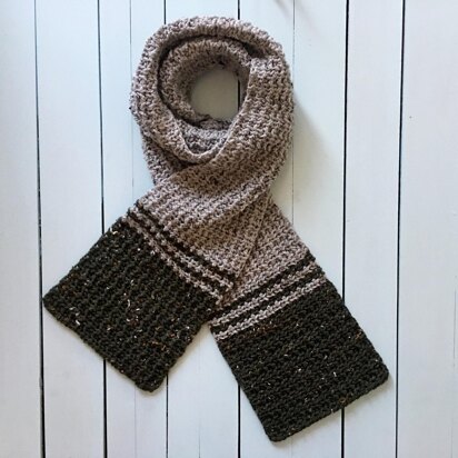 Easy Crochet Scarf Pattern for Men: Make-Me-In-HDC Scarf