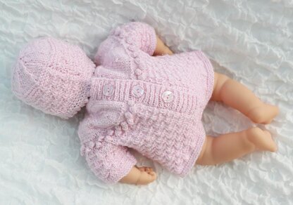 Baby Doll Clothes Set Knitting Pattern