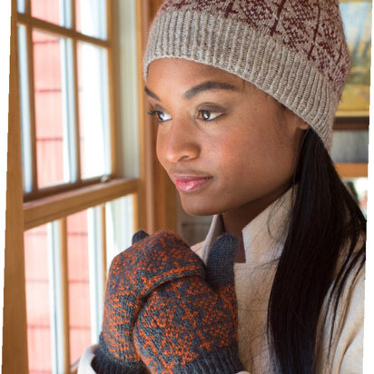 Netherfield Hat and Mittens in Berroco Skye - 398-4 - Downloadable PDF