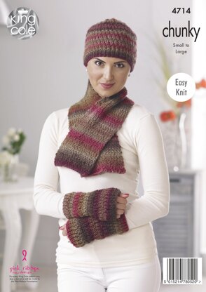 Cape & Accessories in King Cole Riot Chunky - 4714 - Downloadable PDF