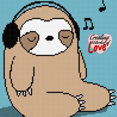 Music Sloth Stitch Graphgan