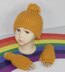 Toddler Child Aran F.Rib Bobble Beanie & Gloves