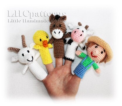 Old Macdonald Finger Puppets Crochet Pattern