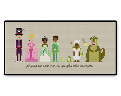 Princess and the Frog Ball Gown - PDF Cross Stitch Pattern