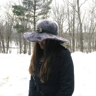 Felted Snow Hat