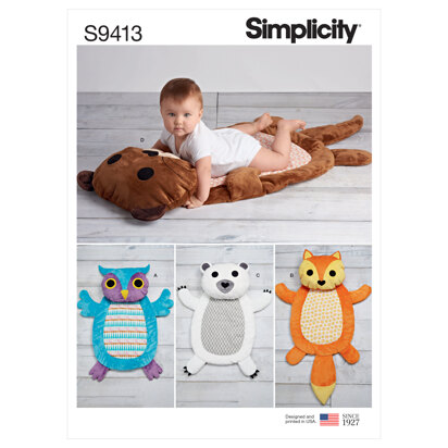 Simplicity Baby Tummy Time Animal Mats S9413 - Sewing Pattern