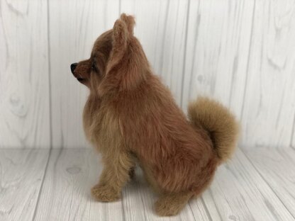 Pomeranian dog crochet