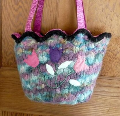 Felted Tulip Bag