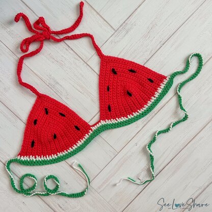 Crochet Watermelon Bikini