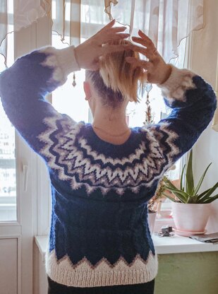 Deep Ocean colorwork sweater