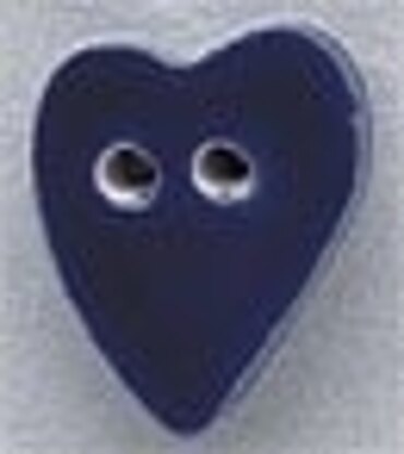Mill Hill Button 86260 - Medium Folk Heart - Blue