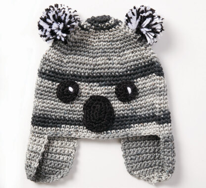 Koala-Ty Hat in Caron Simply Soft and Simply Soft Ombre - Downloadable PDF