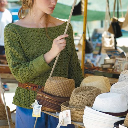 Sicily Sweater in Rowan Cotton Glace - Downloadable PDF