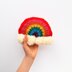 Brighten Your Day Knit Rainbow Stuffie