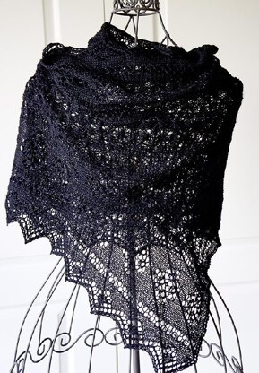 Rectangle lace shawl "Lenja"