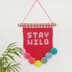 Stay Cool + Stay Wild wall hanging