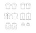 Simplicity Babies' Tee-Shirts, Jacket, Pants and Hat S9616 - Paper Pattern, Size XS-S-M-L-XL