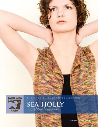 Sea Holly Waistcoat in Juniper Moon Farm Findley Dappled