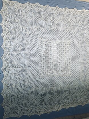 Heirloom christening shawl