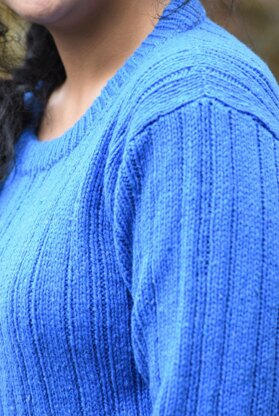 Saturday Jazz Sweater in Cascade Yarns Aegean Tweed - DK648 - Downloadable PDF