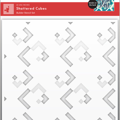 Altenew Shattered Cubes Builder Stencil Set (2 in 1)