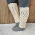 White Winter Leg Warmers