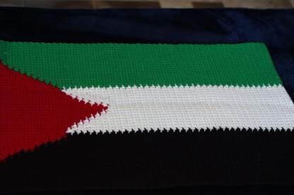 Palestinian flag crochet pattern