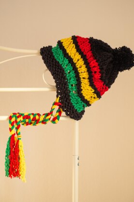 Reggae Pompom Hat