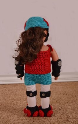 Roller Derby Girl Outfit for 18 " Doll