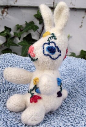 Knitted/Felted Garden Rabbits
