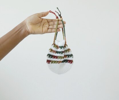 Stashdown Crochet Drawstring Pouch