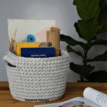 Zpagetti (t-shirt) yarn basket- CSC-93-En-Fr