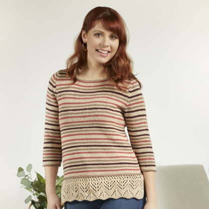 975 Tanager - Jumper Knitting Pattern for Women in Valley Yarns Goshen